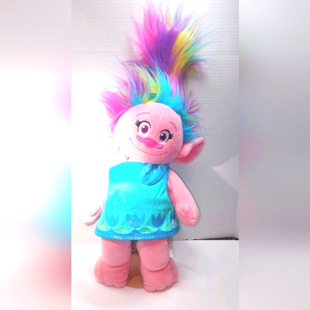 23" Trolls World Tour BAB Workshop Singing Plush Doll Poppy Rainbow Hair